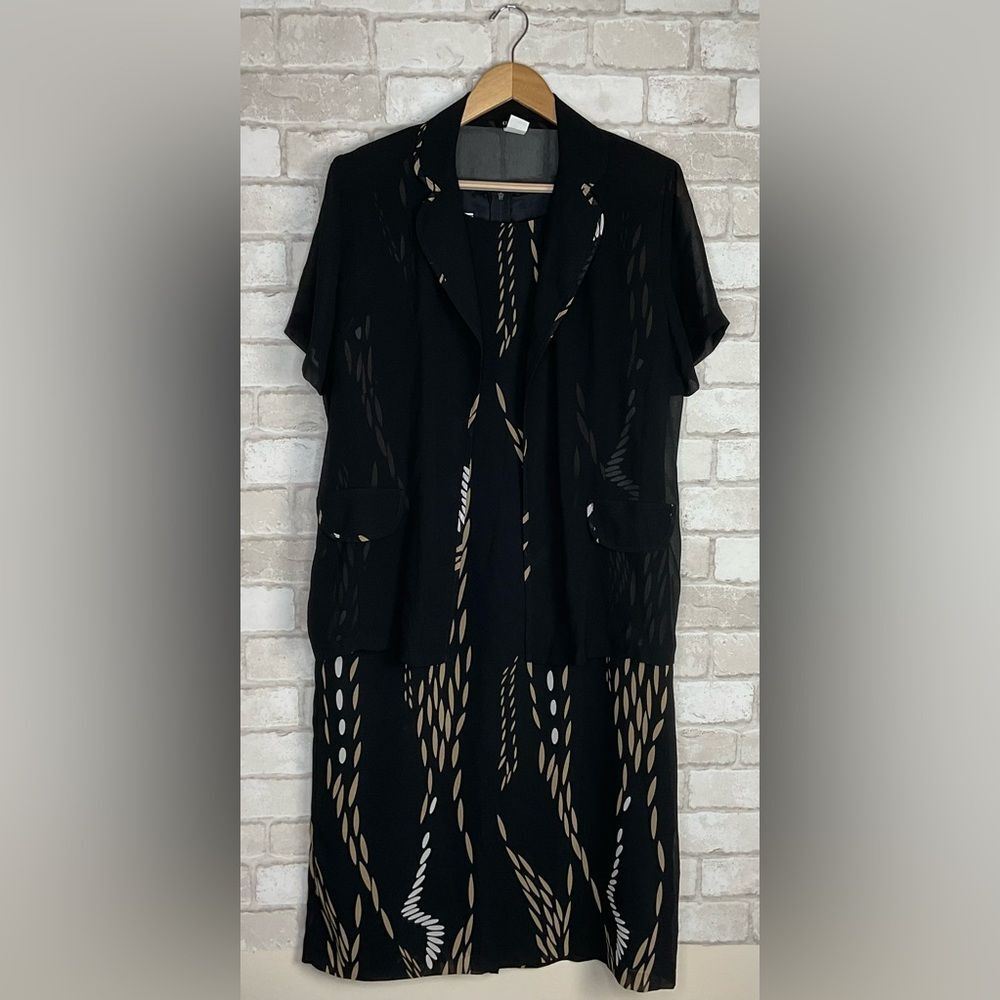 NWOT Black Sleeveless Dress W/ Sheer Cover Size 2XL